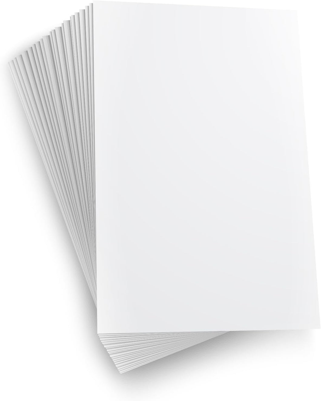 White Cardstock Printer Paper By Hamilco (50-Pack)- 8.5 x 11” Thick Ca –